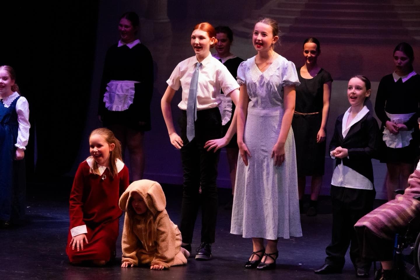 Theatre Company members performing a scene from the AKA Musical